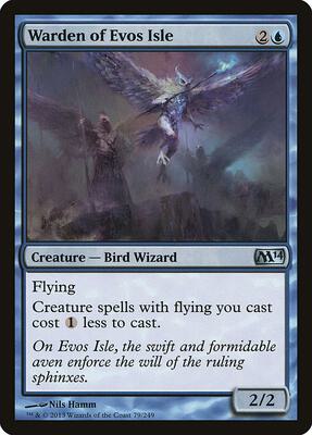 Warden of Evos Isle card from Magic 2014 (M14)