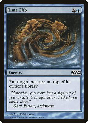 Time Ebb card from Magic 2014 (M14)