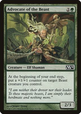 Advocate of the Beast card from Magic 2014 (M14)