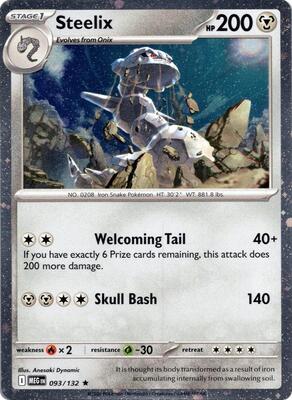 Steelix - 093/132 (Cosmos Holo) card from Miscellaneous Cards & Products