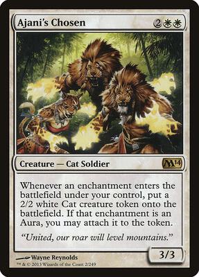 Ajani's Chosen card from Magic 2014 (M14)