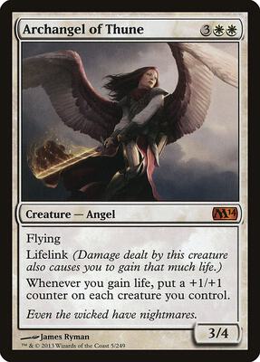 Archangel of Thune card from Magic 2014 (M14)