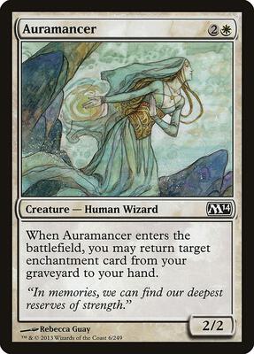 Auramancer card from Magic 2014 (M14)