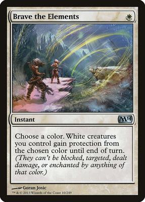 Brave the Elements card from Magic 2014 (M14)