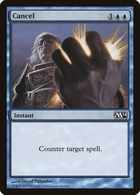 Cancel card from Magic 2014 (M14)