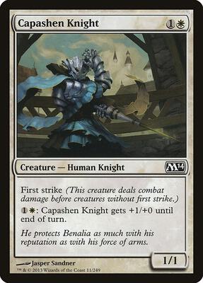 Capashen Knight card from Magic 2014 (M14)