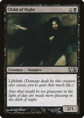 Child of Night card from Magic 2014 (M14)