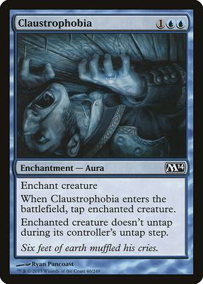 Claustrophobia card from Magic 2014 (M14)