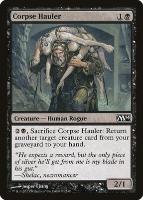 Corpse Hauler card from Magic 2014 (M14)