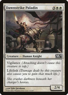 Dawnstrike Paladin card from Magic 2014 (M14)