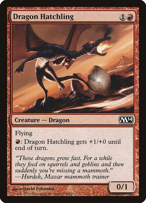 Dragon Hatchling card from Magic 2014 (M14)