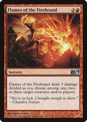 Flames of the Firebrand card from Magic 2014 (M14)