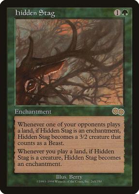 Hidden Stag card from Urza's Saga