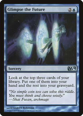 Glimpse the Future card from Magic 2014 (M14)