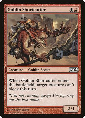 Goblin Shortcutter card from Magic 2014 (M14)