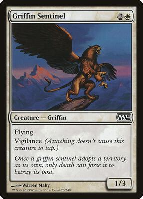 Griffin Sentinel card from Magic 2014 (M14)