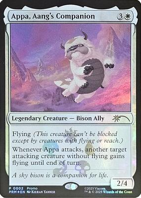 Appa, Aang's Companion card from Media Promos