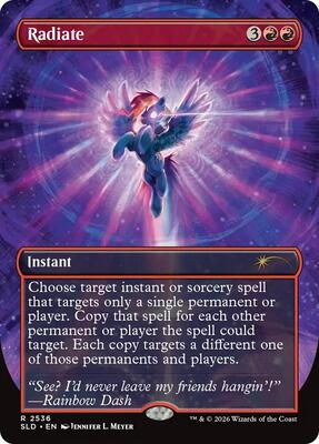 Radiate card from Secret Lair Drop Series