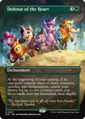 Defense of the Heart card from Secret Lair Drop Series