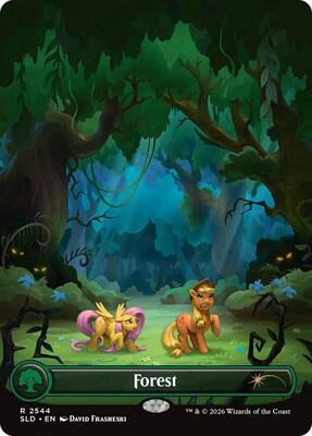 Forest (2544) card from Secret Lair Drop Series