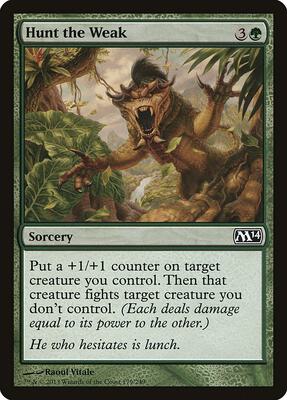 Hunt the Weak card from Magic 2014 (M14)