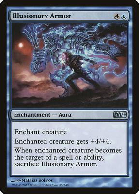 Illusionary Armor card from Magic 2014 (M14)