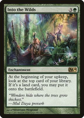 Into the Wilds card from Magic 2014 (M14)