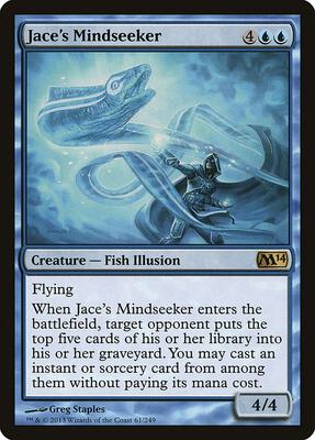 Jace's Mindseeker card from Magic 2014 (M14)