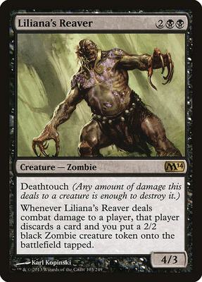 Liliana's Reaver card from Magic 2014 (M14)