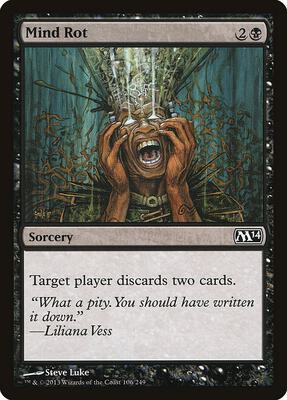 Mind Rot card from Magic 2014 (M14)