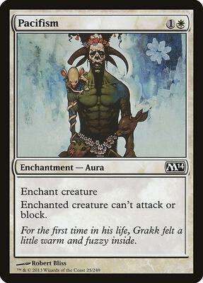 Pacifism card from Magic 2014 (M14)