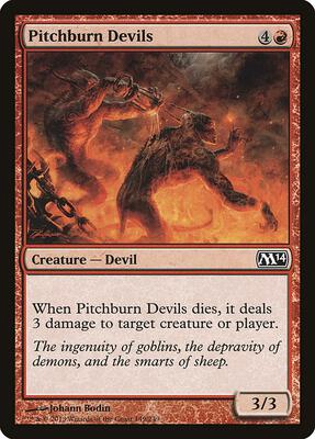 Pitchburn Devils card from Magic 2014 (M14)