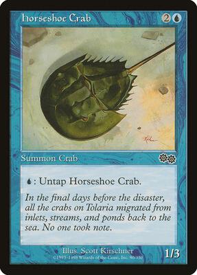 Horseshoe Crab card from Urza's Saga