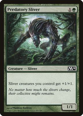 Predatory Sliver card from Magic 2014 (M14)