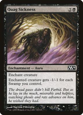 Quag Sickness card from Magic 2014 (M14)