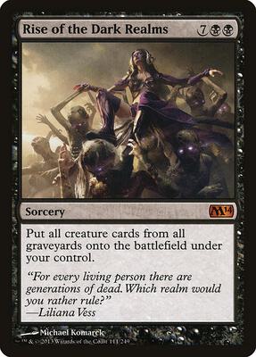Rise of the Dark Realms card from Magic 2014 (M14)