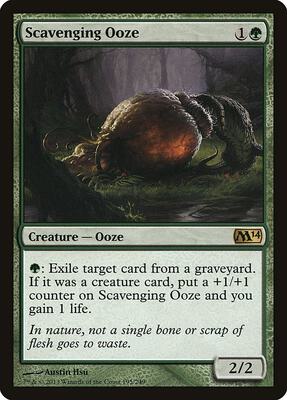 Scavenging Ooze card from Magic 2014 (M14)