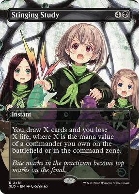 Stinging Study card from Secret Lair Drop Series