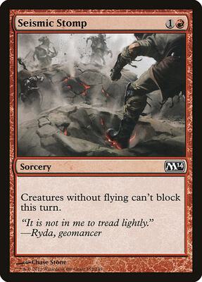 Seismic Stomp card from Magic 2014 (M14)
