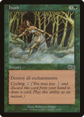 Hush card from Urza's Saga