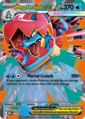 Mega Feraligatr ex card from Jumbo Cards