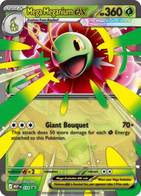 Mega Meganium ex - 034 card from ME: Mega Evolution Promo