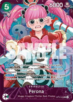 Perona (Extra Grand Battle for Stores Spring 2026) card from One Piece Promotion Cards