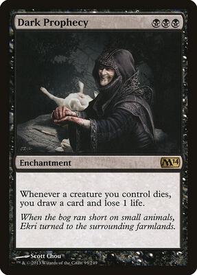 Dark Prophecy card from Magic 2014 (M14)