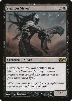 Syphon Sliver card from Magic 2014 (M14)