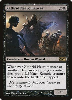 Xathrid Necromancer card from Magic 2014 (M14)