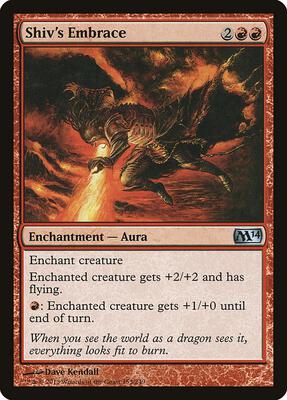 Shiv's Embrace card from Magic 2014 (M14)