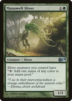 Manaweft Sliver card from Magic 2014 (M14)