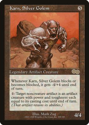 Karn, Silver Golem card from Urza's Saga