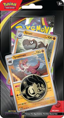 Pitch Black Premium Checklane Blister [Tyrunt, Tyrantrum] (Target Exclusive) card from ME05: Pitch Black